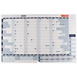 Office Choice Wall Planner 870 x 610mm Year To View White And Blue