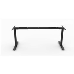 Rapidline Halo Static Single Sided Workstation Frame Only 1100-1800W x 700D x 705mmH Blk