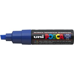 Uni Posca PC-8K Paint Marker Broad 8mm Chisel Tip Blue