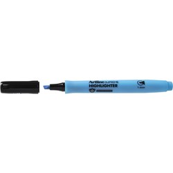 Artline Supreme Highlighters Chisel 2-5mm Blue Pack Of 12