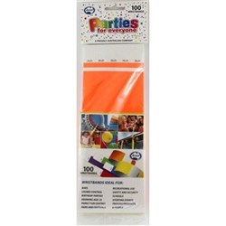 Alpen Tyvek Wristbands Fluro Orange Pack of 100