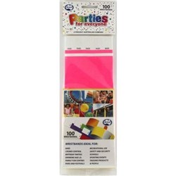 Alpen Tyvek Wristbands Hot Pink Pack of 100