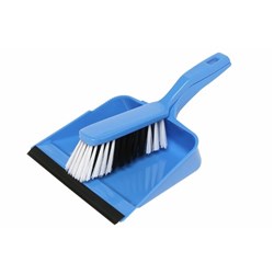 Edco Dust Pan & Brush Set Blue