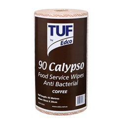 Edco Tuf Calypso Food Service Antibacterial Wipe Coffee Roll