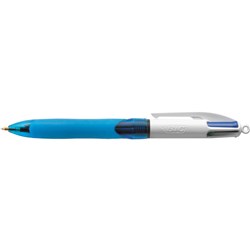 Bic 4 Colour Ballpoint Pen Retractable Medium 1mm Grip Barrel