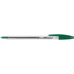BIC CRISTAL MEDIUM GREEN BOX 12