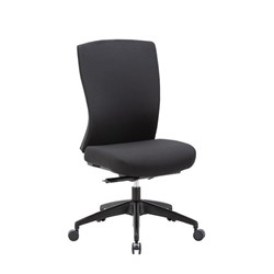 Buro Mentor - Upholstered Back Chair Nylon Base No arms 135kg Rating 10 Year Warranty